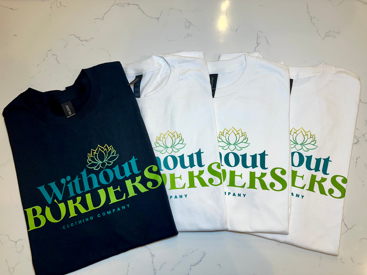 White WB Short Sleeve Tshirt with Signature Color Logo