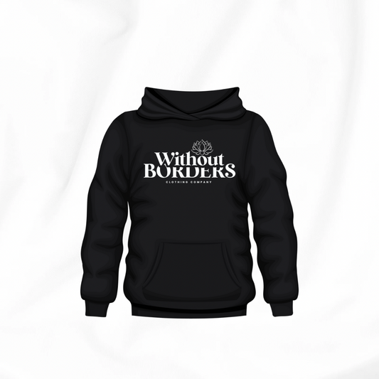 Unisex Black Without Borders Hoodie