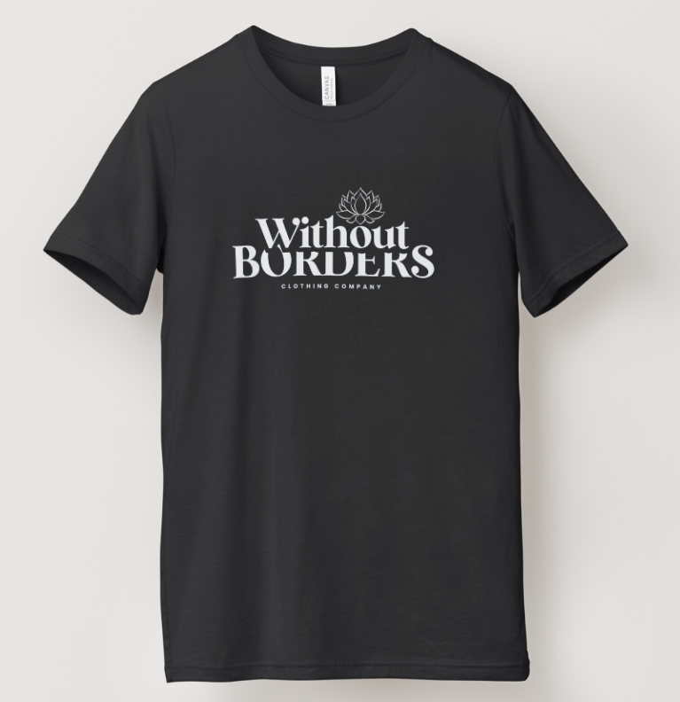 Black WB Short Sleeve Tshirt with Signature White Logo